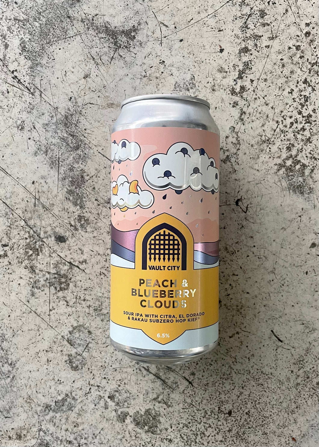 Vault City Brewing Peach And Blueberry Clouds 6.5% (440ml)