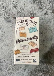 Meurissettes Milk Selection (10 x 10g) 39% Milk Chocolate (100g)