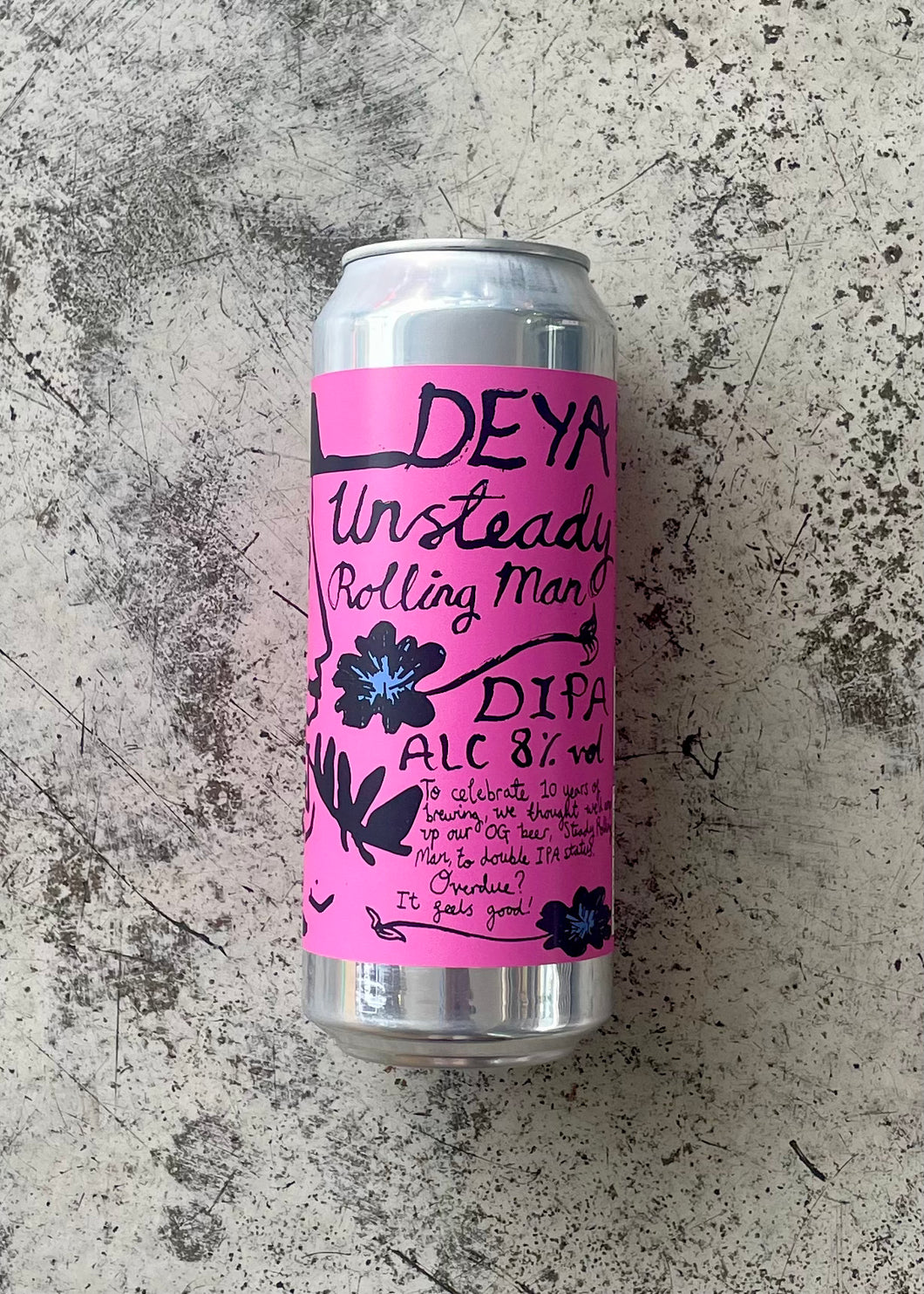 Deya Unsteady Rolling Man 8% (500ml)