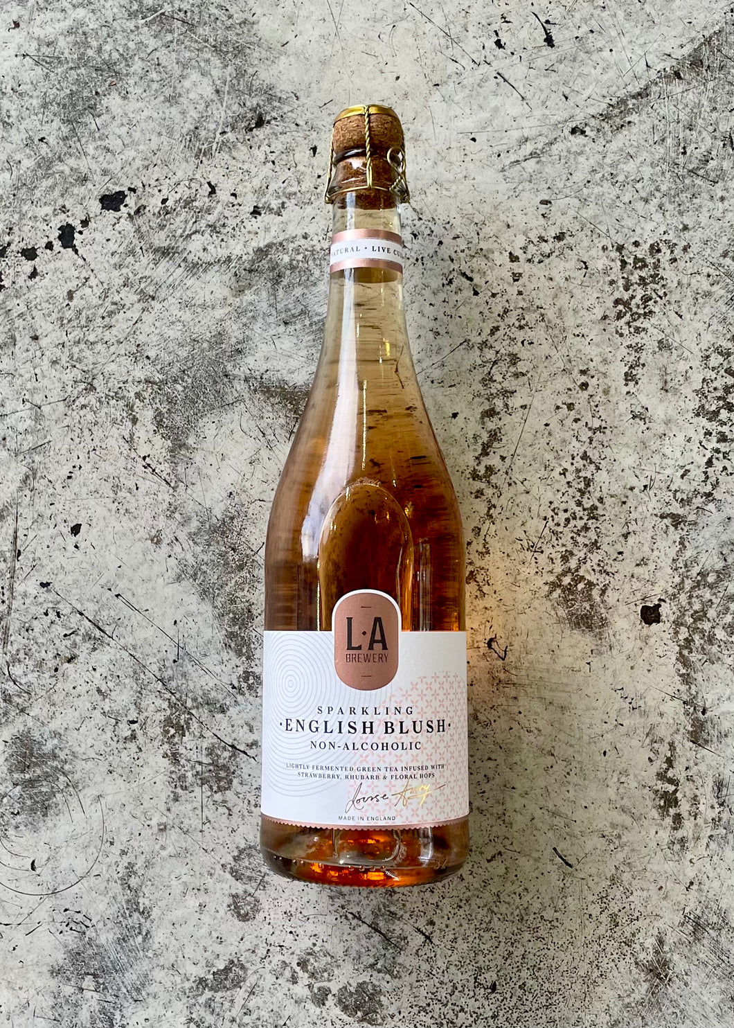 LA Brewery Blush Sparkling English Kombucha (750ml)