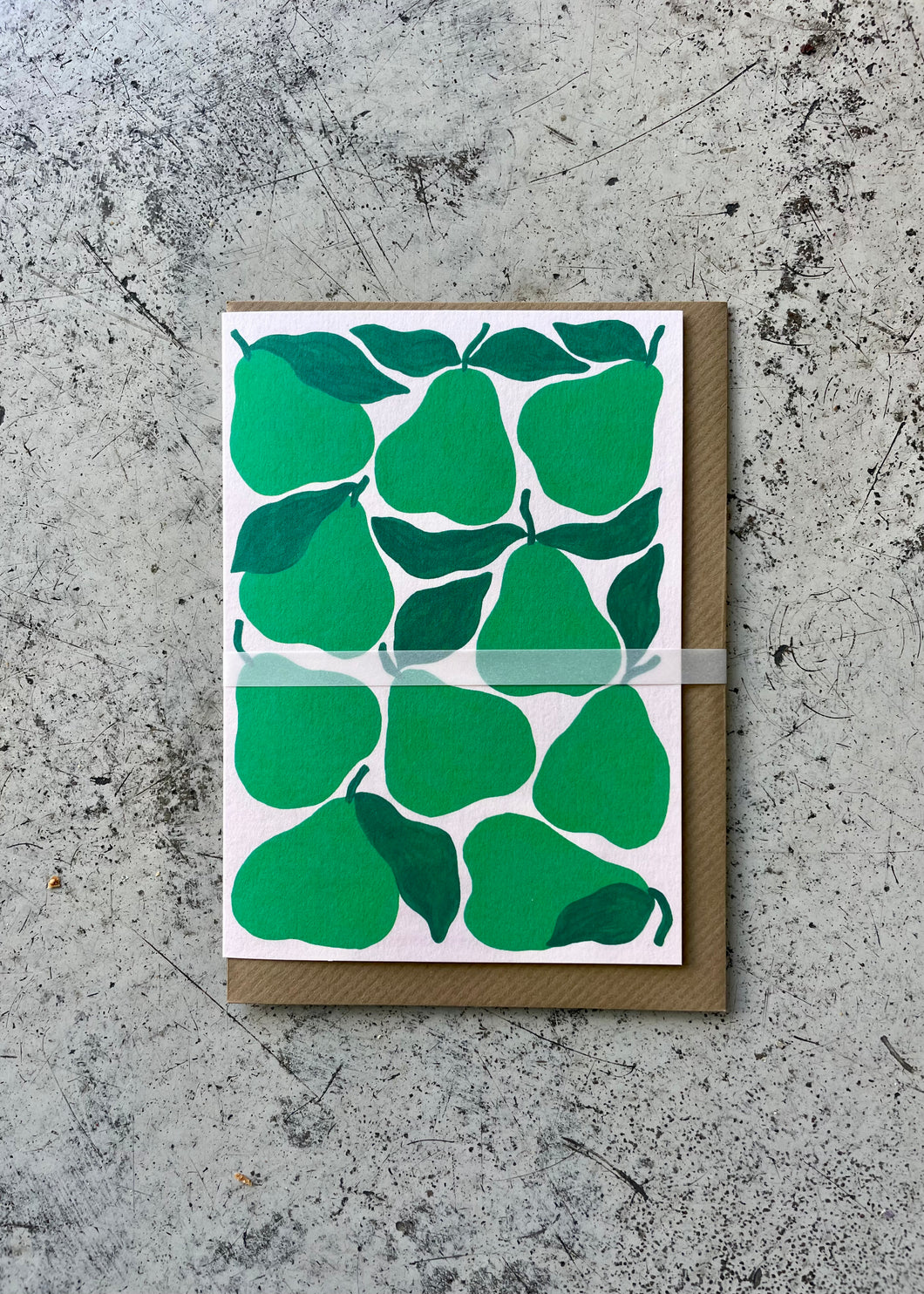 Evermade Green Pears Greeting Card