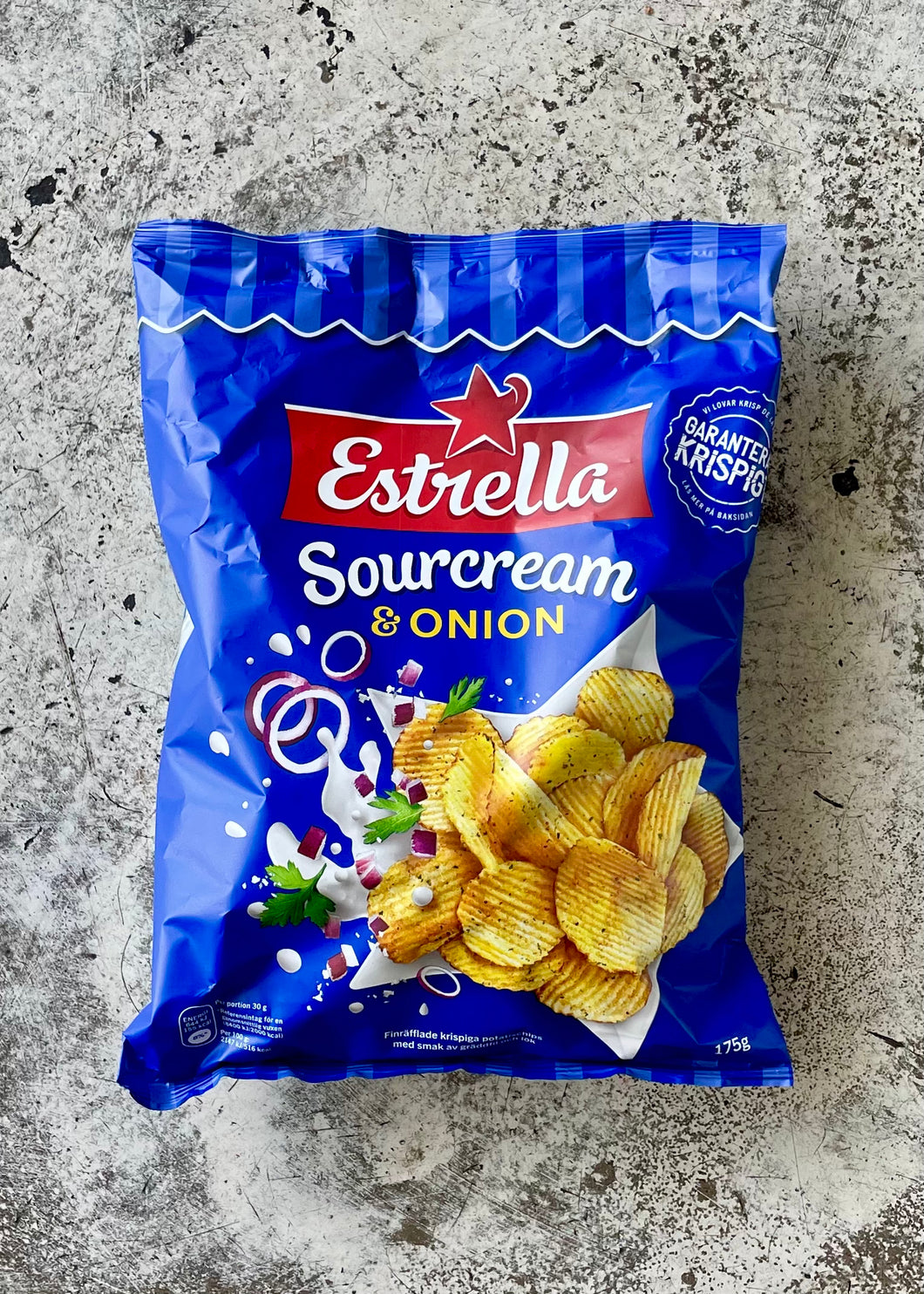 Estrella Sourcream & Onion Crisps (175g)