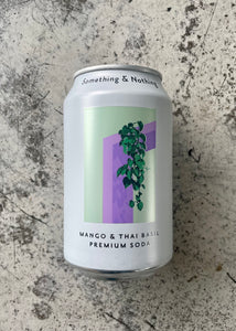Something & Nothing Mango & Thai Basil Premium Soda (330ml)