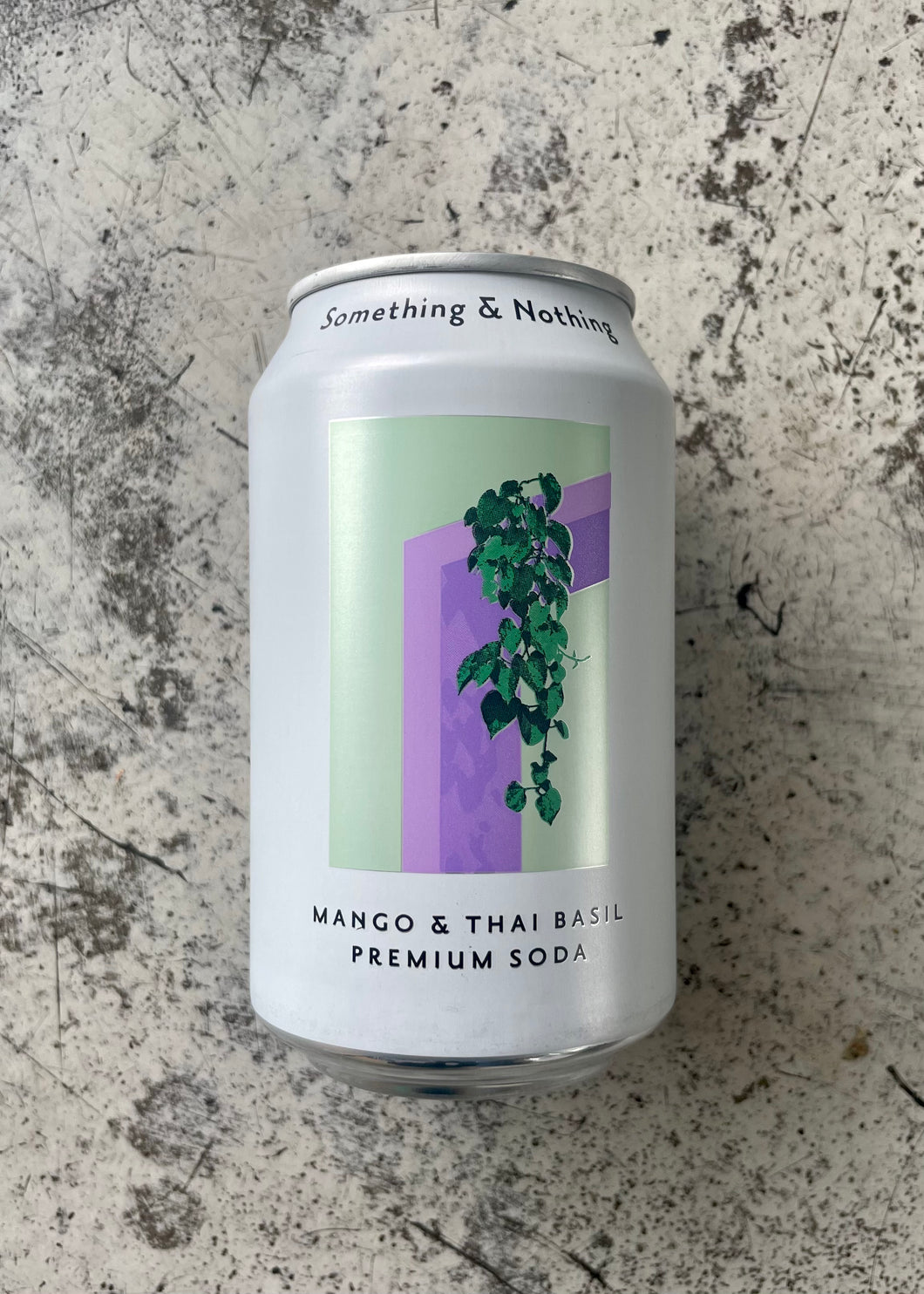 Something & Nothing Mango & Thai Basil Premium Soda (330ml)