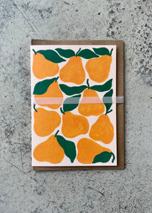 Evermade Yellow Pears Greeting Card
