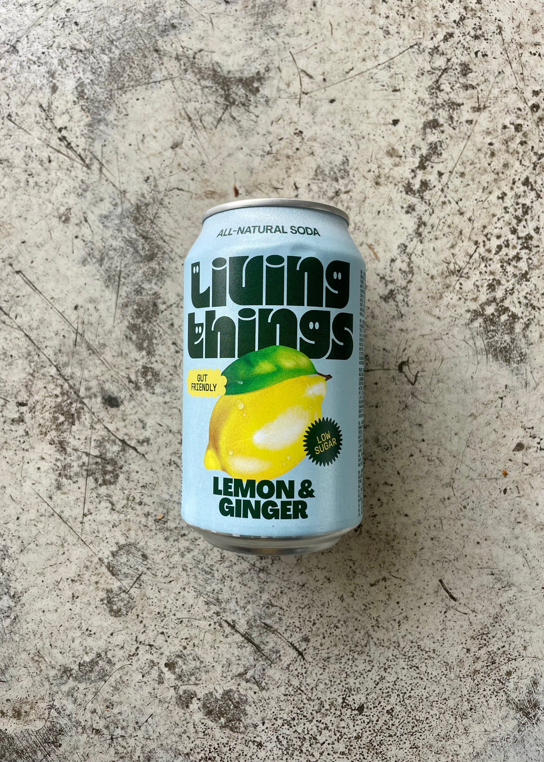 Living Things Lemon & Ginger Soda (330ml)