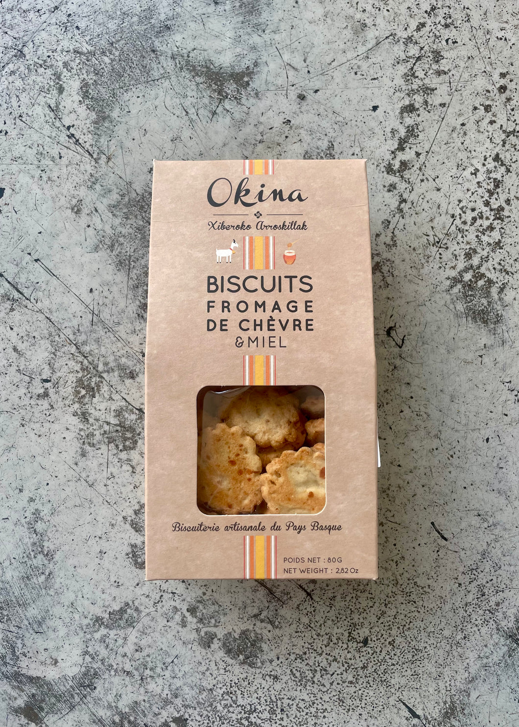 Okina Goat's Cheese & Honey Biscuits (80g)