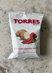 Torres Selecta La Vera Dop Smoked Paprika Crisps (150g)