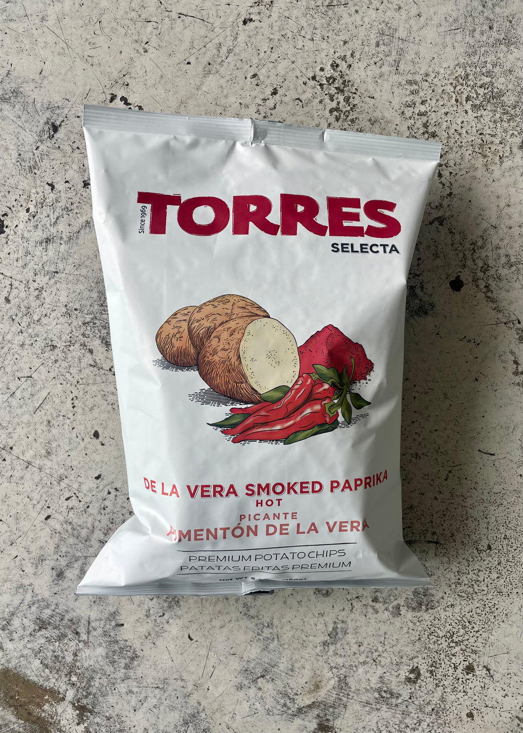 Torres Selecta La Vera Dop Smoked Paprika Crisps (150g)