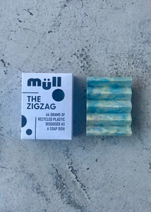 Müll Recycled Zig Zag Soap Dish - Dairy